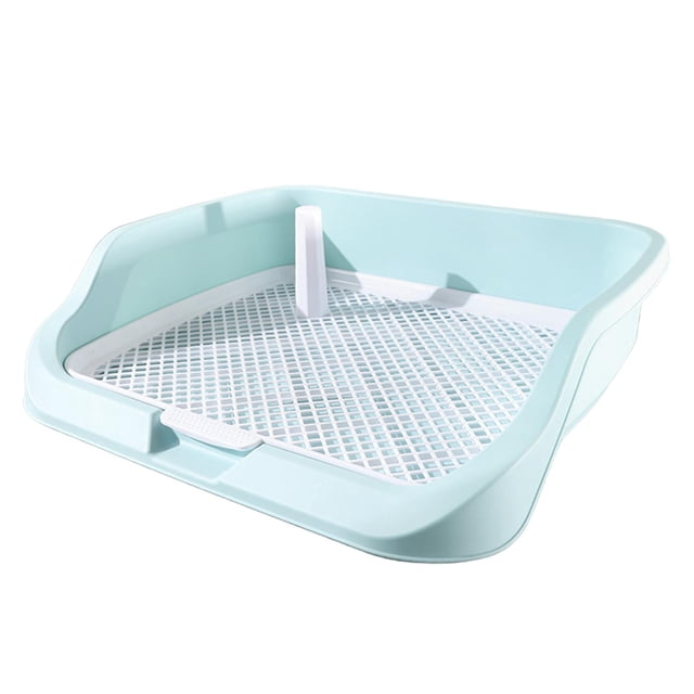 Orinal para cachorros con esquina de entrenamiento para perros pequeños y medianos, inodoro portátil para interiores, recinto para orinar para Verde