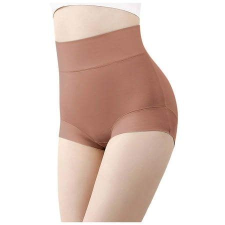 Hessimy 2028 Summer Underwear for Womens No Show Panties Mesh Seamless Nylon Panty White (Orange L)