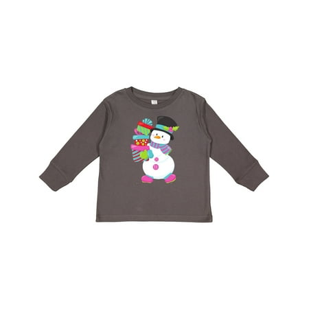 

Inktastic Christmas Snowman Carrot Nose Gifts Presents Gift Toddler Boy or Toddler Girl Long Sleeve T-Shirt