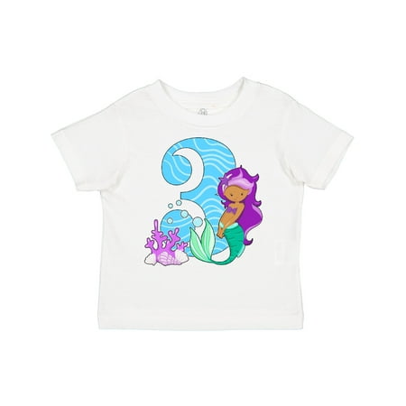 

Inktastic Third Birthday Mermaid Gift Toddler Toddler Girl T-Shirt
