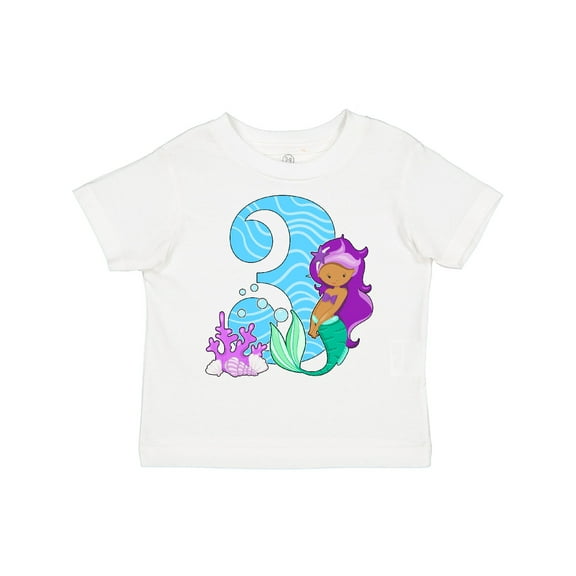 Inktastic Third Birthday Mermaid Girls Toddler T-Shirt