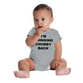 thumbnail image 4 of Im Bringing Chubby Back Adorable Romper Boys or Girls Infant Baby Brisco Brands 12M, 4 of 6