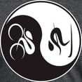 thumbnail image 3 of CafePress - Bike Ski Yin Yang Mens Tri Blend T Shirt - Mens Tri-blend T-Shirt, 3 of 4