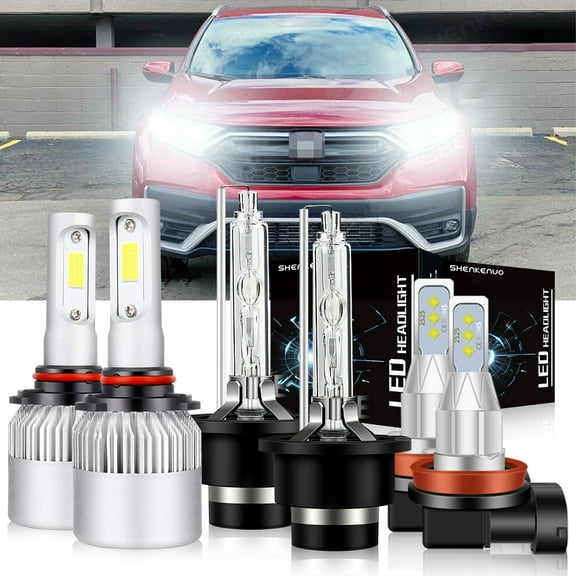 9005 H11 D4S Xenon bulbs for 2011-16 Honda CR-Z LED Headlights High Low Beam 6pc