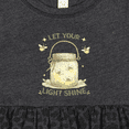 thumbnail image 4 of Inktastic Let Your Light Shine Girls Baby Dress, 4 of 5