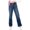 Dark Blue, variant on Women's Jeans High Rise Bootcut Fashion Button Zipper Pocket Cowboy Pants Full Length Pants Jeans