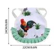 thumbnail image 2 of Hen Saddle Chicken Apron – Decorative Ruffles Back Protector for Poultry Wing Protection,Floral Print Breathable Material, 2 of 3