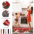 thumbnail image 6 of Kitchen Rugs and Mats Set of 1 Christmas Snowman Xmas Trees Snow Red Background Kitchen Sink Mat,Non-Slip Area Runner Rug,Washable Floor Mat for Home Dining Room Office 20"x47", 6 of 6