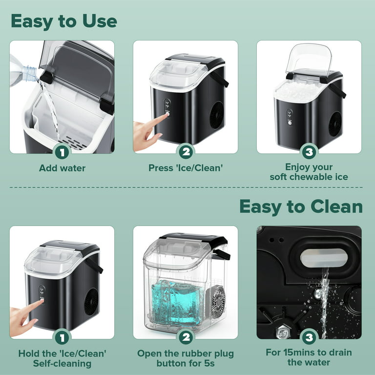 How To Clean Descale Portable Countertop Ice Maker Easy Simple 