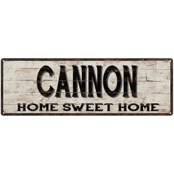 CANNON Rustic Home Sweet Home Sign Gift 6x18 Metal Decor 206180084436