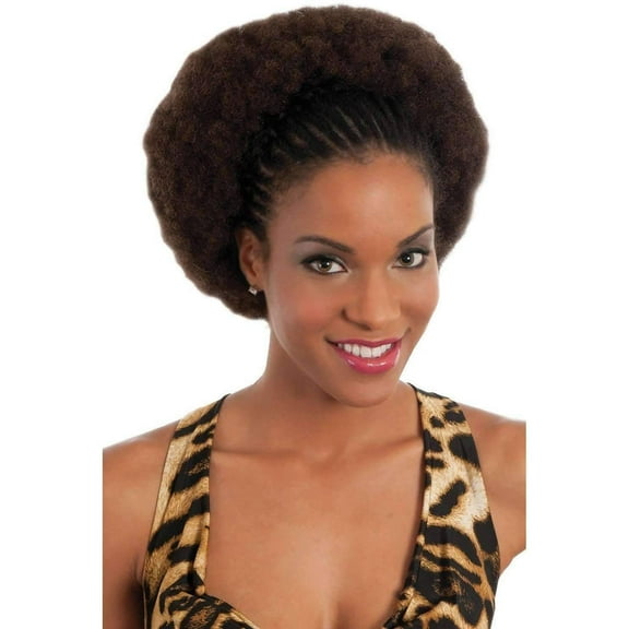 VIVICA A FOX Human Afro Soul Kinky Bulk 16 #1 - Jet Black