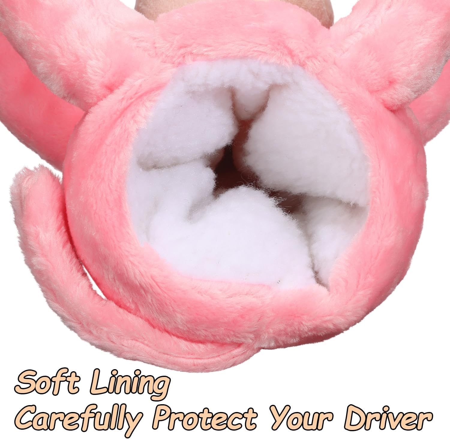 Mazel Golf Club Head Cover Pink Monkey Plush for 460CC Driver