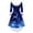 Multicolor, variant on qelini Christmas Party Dress for Women Long Sleeve Snowflake Print Furry V Neck A Line Dress Holiday Dresses