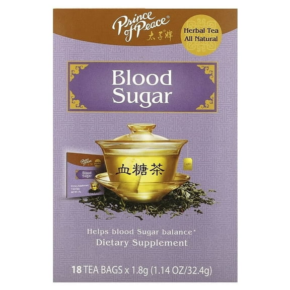 Prince of Peace, Herbal Tea, Blood Sugar, 18 Tea Bags, 1.14 oz Pack of 3