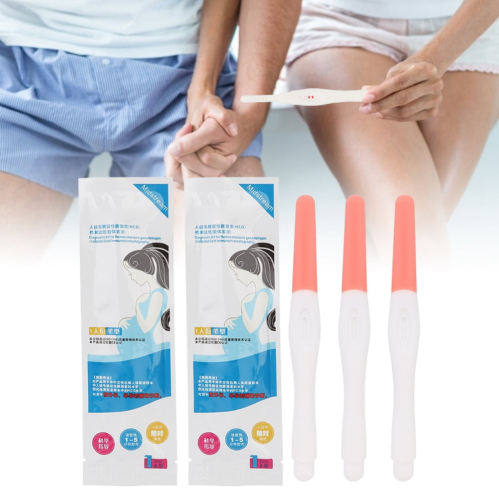 5pcs Early Pregnancy Tester Pen Home HCG Urine Testing Strip Kit For Women
