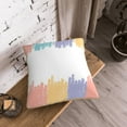 thumbnail image 6 of ZNDUO Throw Pillow, 16"x16" Bed Pillow and Couch Pillows - Indoor Decorative Pillows，Colorful Strokes Border Throw Pillow, 6 of 8
