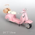 thumbnail image 1 of Modelo de Scooter Vespa YONGSHENG rosa coche de Motor de simulación Vintage, 1 of 4