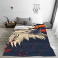 thumbnail image 5 of Bingfone American Bald Eagle A Print Flannel Fleece Blanket Throw Blanket for Bed,Sofa,Couch,Travel,Camping(50"x40" ), 5 of 8