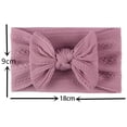 thumbnail image 3 of Moonsky Baby Nylon Headbands Hairbands Hair Bow Elastics Hair Accessories For Baby Girls Newborn Infant Toddlers Kids White, 3 of 3
