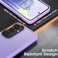 thumbnail image 5 of for Samsung Galaxy A35 5G Case Matte,[Frosted Translucent] Samsung A35 5G Case with [Tempered Glass Screen Protector][Silky Touch][12FT  Grade] Galaxy A35 5G Phone Case (Light Purple), 5 of 6