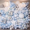 thumbnail image 4 of 100 Pack 10 Inch Thicken Light Blue Balloons,Large Macaron Blue Latex Helium Balloons For Birthday Wedding Reception Bridal Shower Party Decorations Supplies, 4 of 5