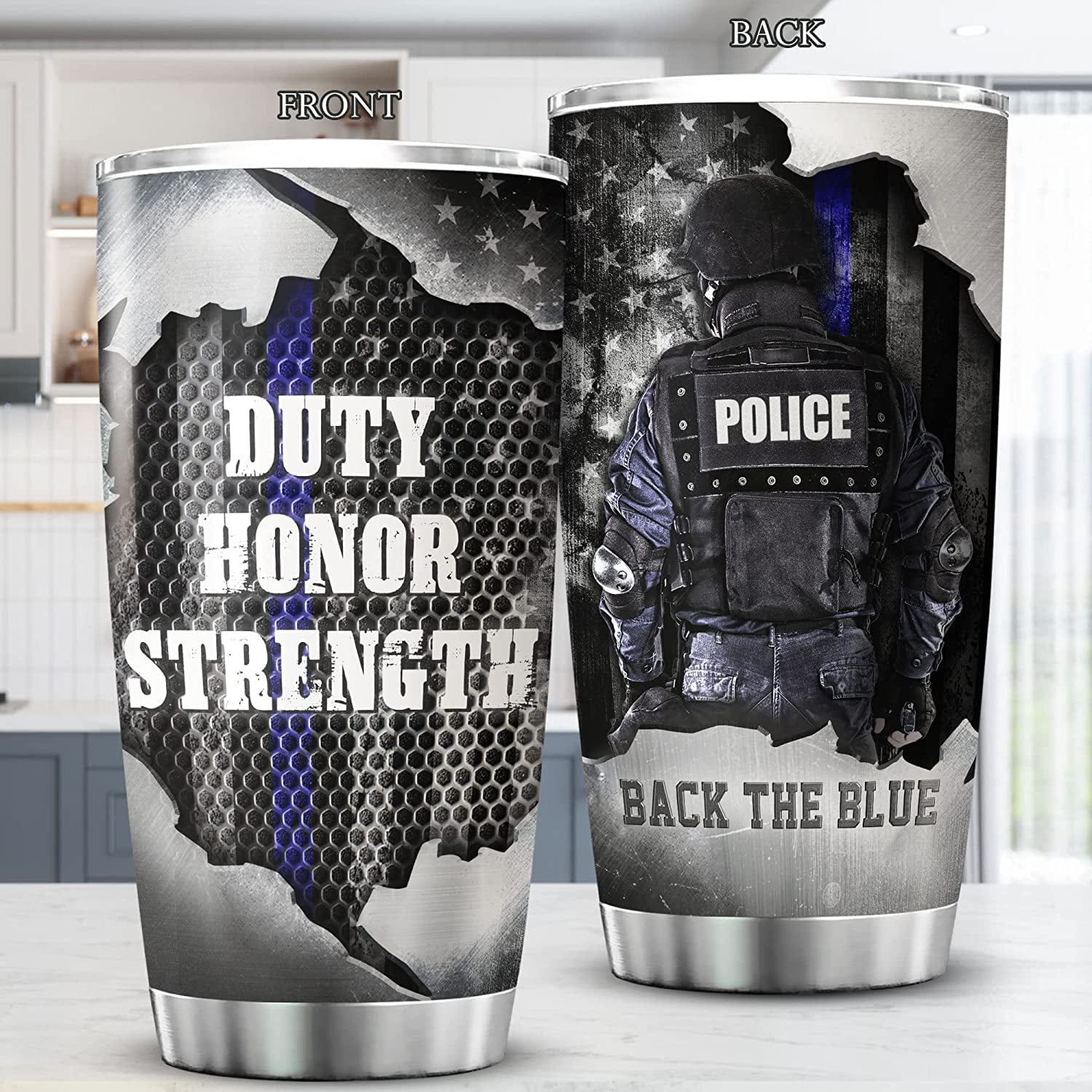 Police Gift for Men Women, Cop Gifts Ideas, Appreciation Gifts  for Police Officers, Police Retirement Gift, Police Academy Graduation Gift,  Stainless Steel Police Tumbler 20oz: Tumblers & Water Glasses