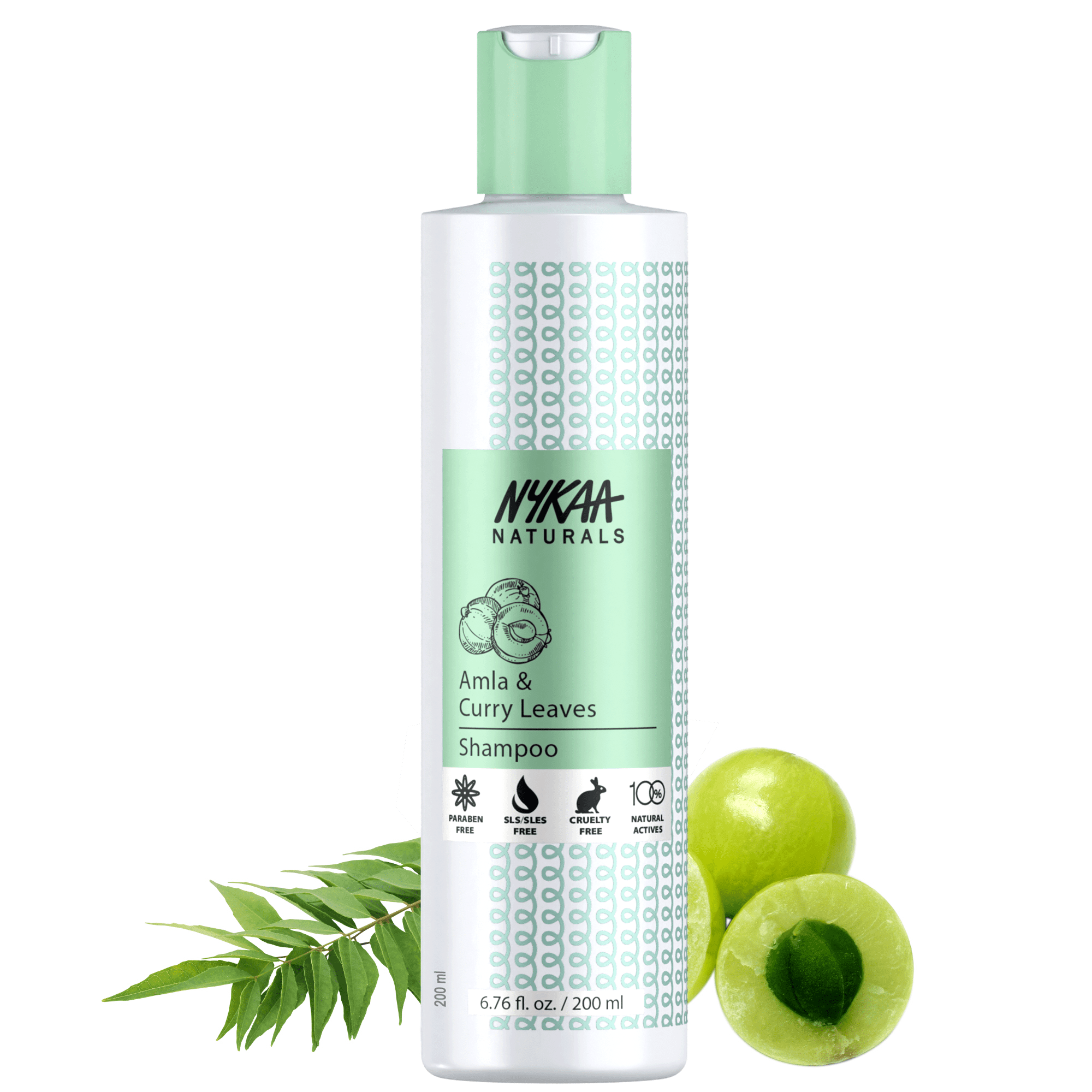 Nykaa Naturals Amla & Curry Leaves Shampoo - Prevents Hair Loss and  Thinning, 100% Natural Actives, Paraben & Sulphate Free, for All Hair Types  - 200ml 
