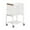 White, variant on Kuntesetty Laundry Cart Home Organization Clothes Basket for Bathroom Living Room Hotel Silver