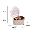 thumbnail image 5 of Heart Musical Jewelry Box, Musical Jewelry Storage Box with Dancing Girl,Arrow Design Christmas Gift, 5 of 5