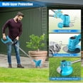 thumbnail image 5 of Weed Wacker Cordless String Trimmer 21V with 2 Batteries Metal Blades Adjustable Pole for Garden Yard Lawn, 5 of 8