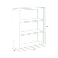 thumbnail image 6 of Hirsh 3 Shelf Metal Bookcase, 42in. Height, Gray, 6 of 6