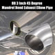 thumbnail image 2 of 2uds OD 3" 45 Grados Inoxidable Acero Curva Tubo Escape Codo Tubo, 2 of 7
