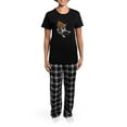 thumbnail image 4 of CafePress - Boxer Lover Women's Dark Pajamas - Women's Short Sleeve Print T-Shirt and Pants Dark Cotton Pajama Set, 4 of 7