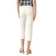 thumbnail image 3 of INSPIRE CHIC Pantalones de mezclilla ajustados de tiro alto para mujer con bolsillos L blancos, 3 of 5