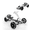 white, variant on Go Kart Electric Karting with Length Adjustable Seat, Ride on Toy with Music, Horn,Max Load 66lbs Crazy Cart for Kids 3-6 Years Old, 390W Motor, 2 Hours Range