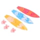 thumbnail image 1 of BRIGHTFUFU 3 piezas mini tabla de surf con botas de muñeca de plástico tabla de surf Cupcake Toppers decoraciones para piscina fiesta de cumpleaños verano Hawaii playa, 1 of 7