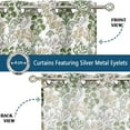 thumbnail image 4 of Vargottam Botanical Print Sheer Curtains for Window & Door - 2 Panel Set, 84", Grommet Top, Light Filtering Georgette Drape for Living Room, Bedroom, or Office, 4 of 9