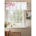thumbnail image 2 of Pink Blossom Valances for Windows Spring Ink Painting Branch Petal Rod Pocket Curtains Valance Short Window Treatment Drapes for Living Room, Bedroom Bathroom 42"&nbsp;W x 18" L, 2 of 5