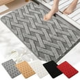 thumbnail image 1 of La mejor alfombra para baño - Muy absorbente, con respaldo antideslizante, lavable a máquina para ducha y bañera, 1 of 7