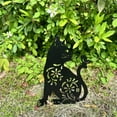 thumbnail image 6 of JZROCKER 1/2Pcs Metal Cat Garden Decors Garden Decors Sculpture Metal Cat, 6 of 10