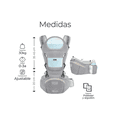 thumbnail image 2 of Cangurera Portabebé Mochila Multifuncional color gris, 2 of 4