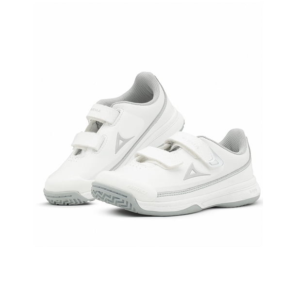 Tenis Running Pirma Para Niño Escolar Blanco/Gris blanco 21
