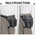 thumbnail image 4 of Mistaha Adjustable Motorcycle Leg Pouch Grey - Spacious, Waterproof, Reflective Design - Outdoor Waist Bag for Motorbike Riders - Breathable - Size 15*9*28cm - Polyester Fiber Material, 4 of 7