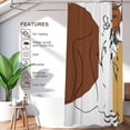 thumbnail image 3 of Abstract Shower Curtain for Bathroom, Modern Art Design, Minimalist Aesthetic Women Body Theme, Waterproof, 12 Hooks, 72 Inches, 3 of 6