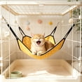 thumbnail image 6 of AYktou Cat Hammock, Breathable Cat Bed Hanging Lounger, Foolproof Foldable Hanging Pet Bed, 19.7×15.7 Inch Under Chair Hammock Cradle Washable Cat Hammock Cats Sleeping Basket, 6 of 7