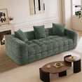thumbnail image 7 of Rophefx Comfy Chenille 3 Seater Deep Seat Couch, Boneless Cloud Couch,Compression Sofa for Living Room,Green, 7 of 7