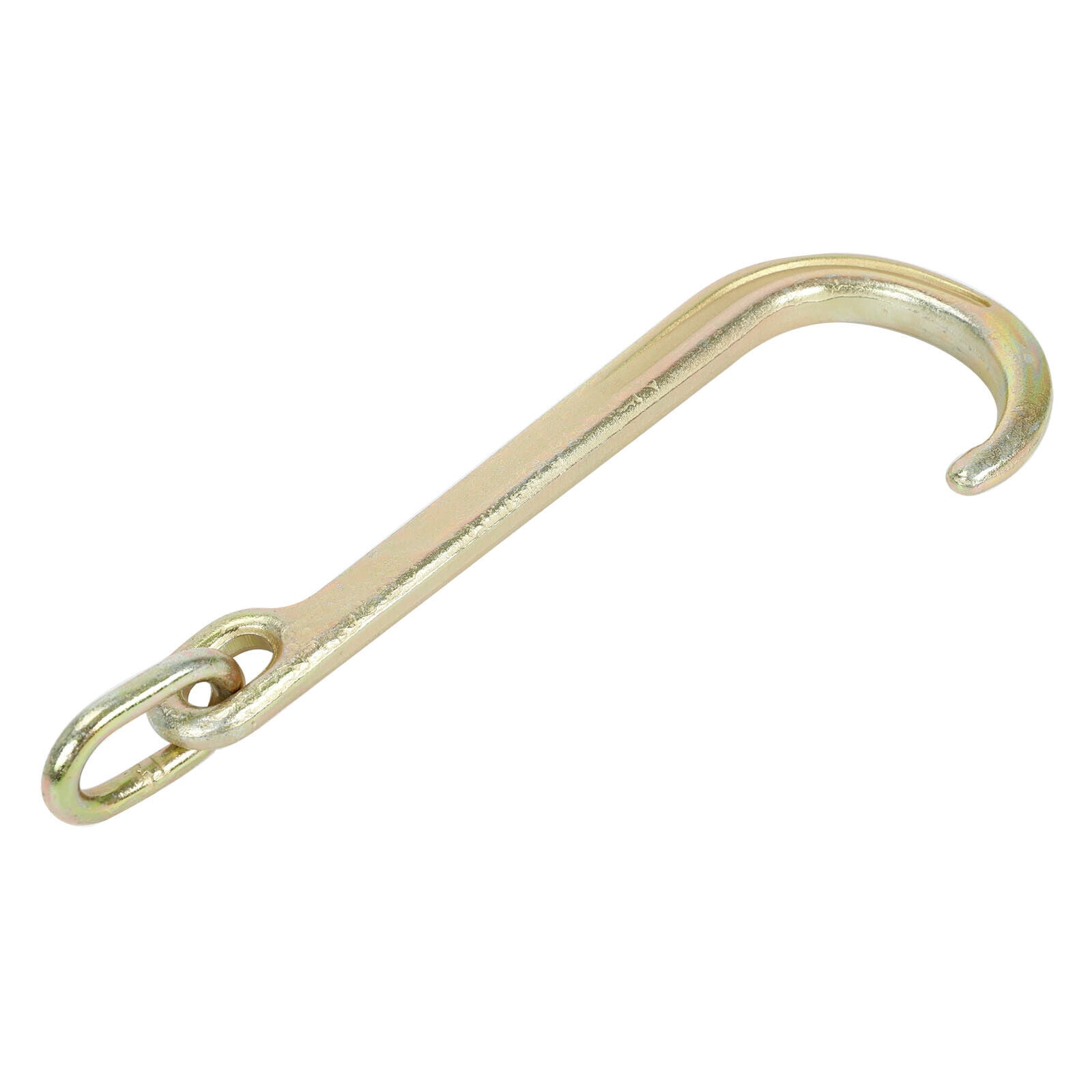 15" J Hook w/ Chain Link G70 Steel Tow Axle Strap Wrecker Roll Back Clevis 2PCS