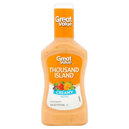 (4 Pack) Great Value Thousand Island Dressing & Dip, 16 (Best Thousand Island Dressing Brand)