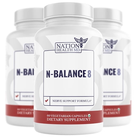 N-Balance8 Nerve Support Formula; Nerve Support Supplement with Alpha Lipoic Acid; Nation Health MD