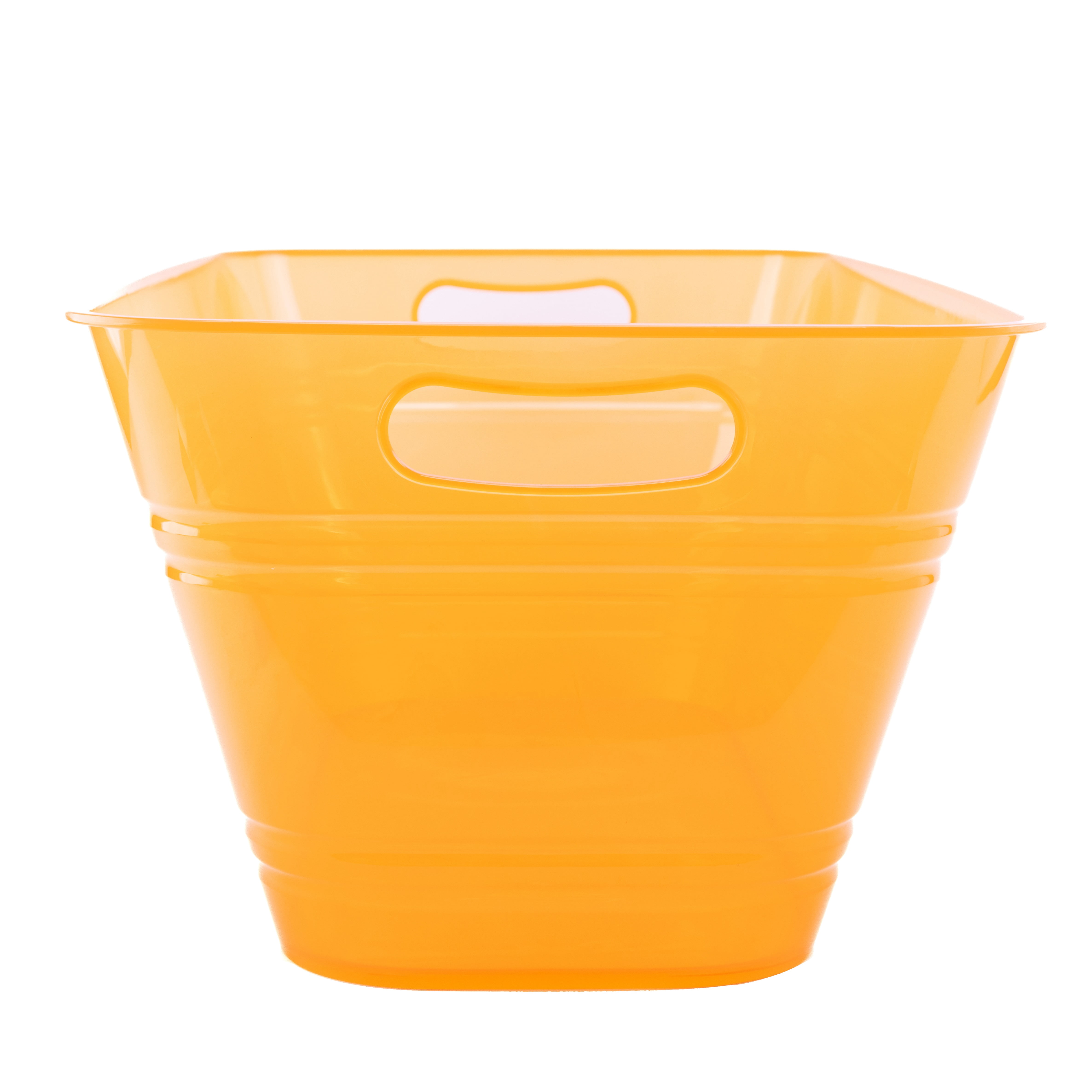 Mainstays Orange Plastic Rectangular Beverage Tub, 20"